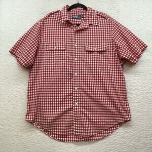Vintage Polo Ralph Lauren Shirt Mens XL Red Check Pockets Button Down Cowboy